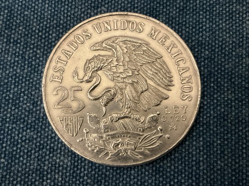 1968 mexico pesos silver - 25,