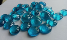 100 X Decorative AQUA Glass