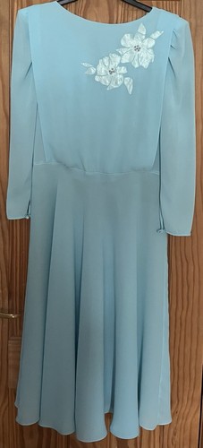 Turquoise vintage dress - , with