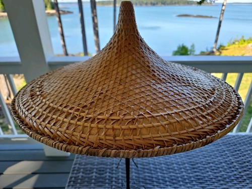 Asian wicker hat coolie - hat, bamboo