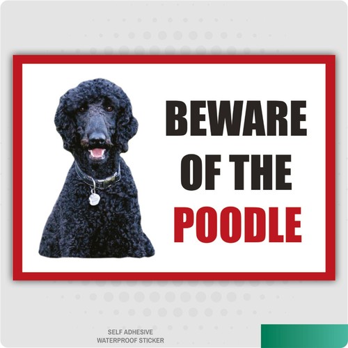 Funny beware the poodle dog - of,