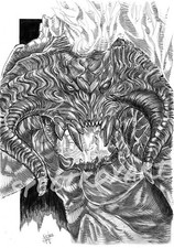 LORD OF THE RINGS ORIGINAL ART "The Balrog" by Spectroxart