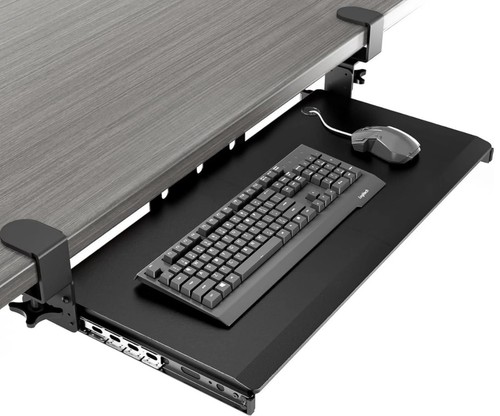 Keyboard tray under desk - under, pull