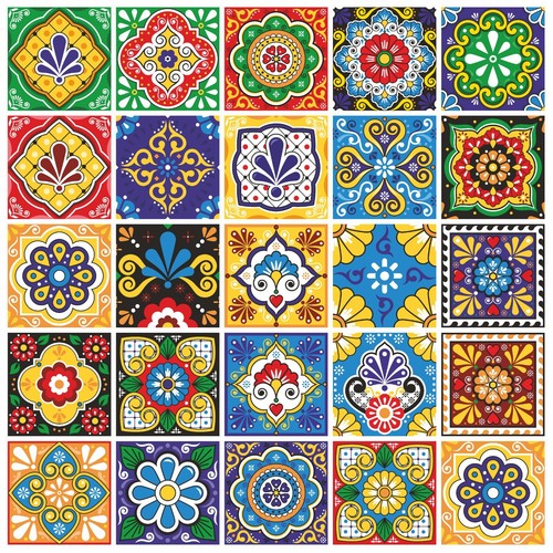 Tile stickers mosaic transfers - stickers,
