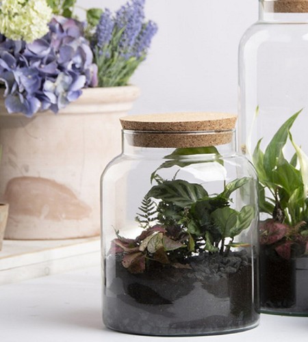 Small recycled clear glass - small,