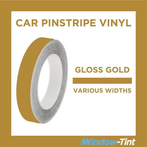 Gold gloss pin stripe roll - gold,