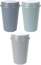 47L Large Plastic Touch Top Bin Home Kitchen Waste Recycling Rubbish Dustbin