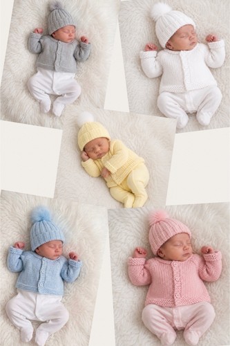 Hand knitted premature baby