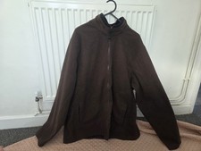 Mens XL George Fleece Jumper Brown