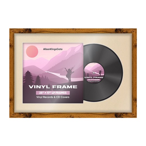 Vinyl frame record - vinyl,