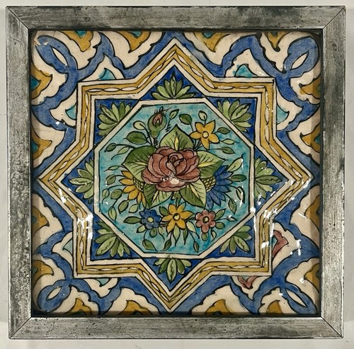 Hand painted glazed persian - glazed,