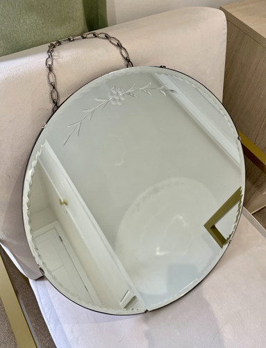 Art deco round frameless - art,