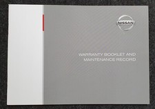 GENUINE NISSAN SERVICE HISTORY BOOK FOR PETROL AND DIESEL NEW