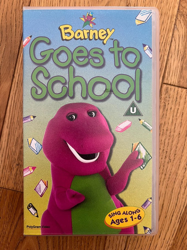 Barney goes school vhs - goes, to