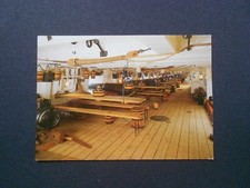NAVAL POSTCARD- HMS WARRIOR'S MAIN DECK