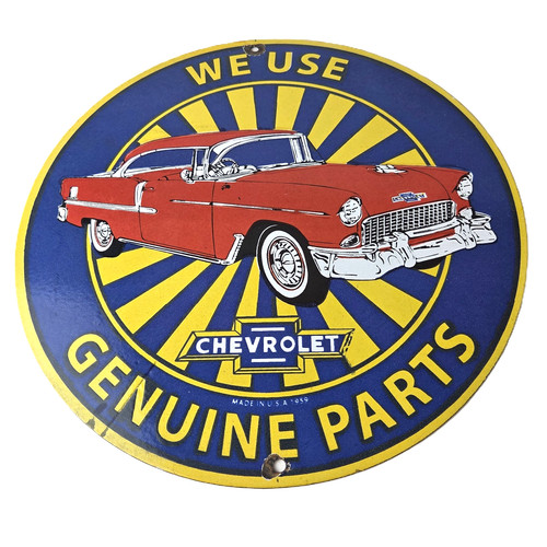 Vintage chevrolet sign sales - vintage,