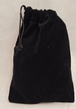 Black Velvet Drawstring Bags