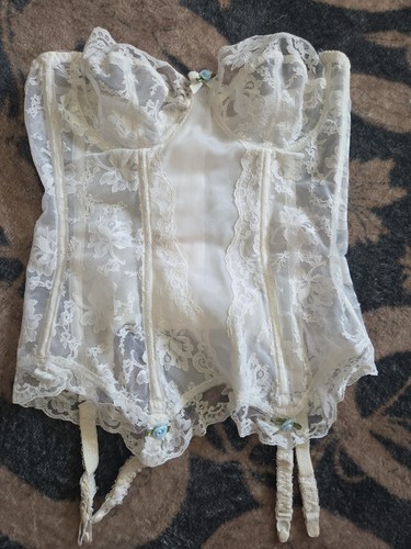 Vintage gossard white - vintage, lace