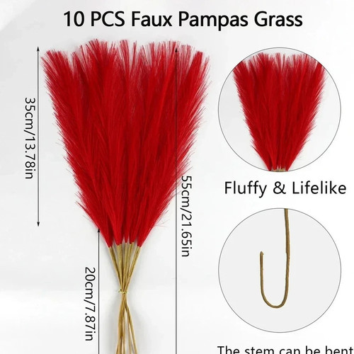 10pcs artificial pampas grass - artificial,