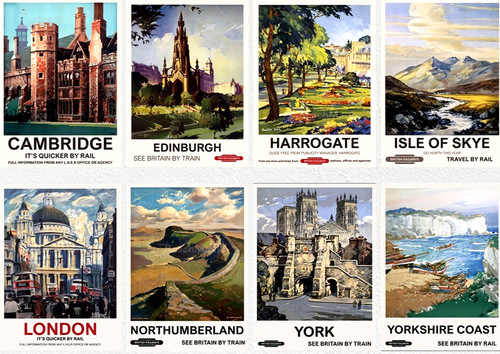 Holiday travel metal - uk, signs