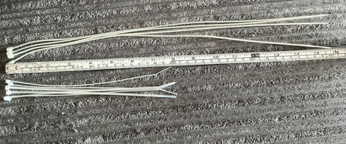Very thin zip cable ties - 10,