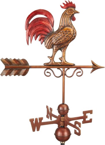 Bantam red rooster - rooster, weathervane