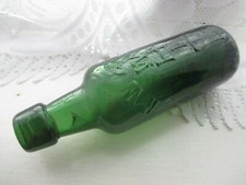 LARGE OLD CHUNKY HEAVY MINERAL WATER POP BOTTLE R.W & S.LTD WHITE c1915