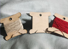 Wooden Bobbin Reels - Cross Stitch Bobbins - Will be personalized