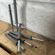 MASONRY NYLON FRAME FIXING M8 & M10 RAWL PLUG & SCREWS VARIOUS LENGTHS