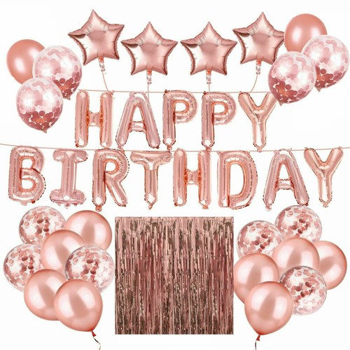 Rose gold balloons - balloons, set