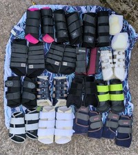 Job Lot / Tackroom Clearout of 16 Pairs of Horse Boots, L to XL *Free Postage*