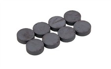 8pc Strong Ferrite Round Disc Ceramic Magnets - 18mm Diameter & 5mm Deep