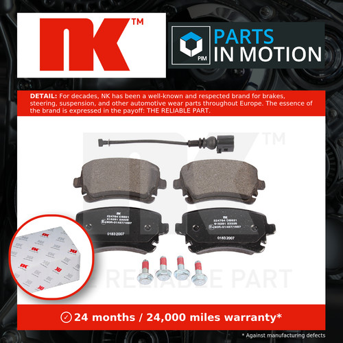 Brake pads set rear 224764 - pads,