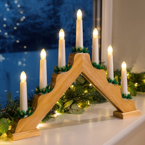 Candle bridge light christmas - bridge,