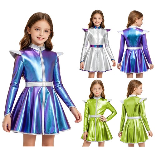 Kids girls alien costume robot - alien,