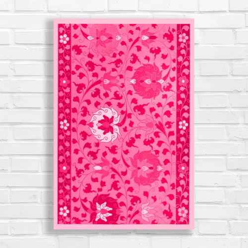 Elegant floral tapestry - tapestry, pink