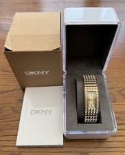 DKNY Swarovski Crystal NY3652 Women Watch Gold Tone