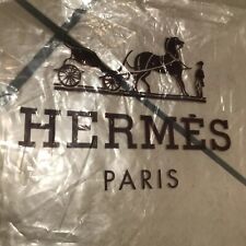 Rare 100% Authentic Clear Hermes Re-Sealable Bag - Size Is 27 x 46cm
