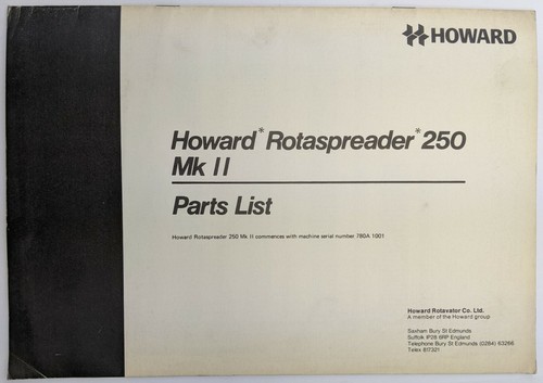 Howard rotaspreader 250 ii - rotaspreader,