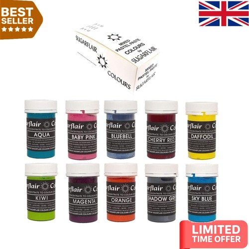 Sugarflair piece pastel - 10-piece,