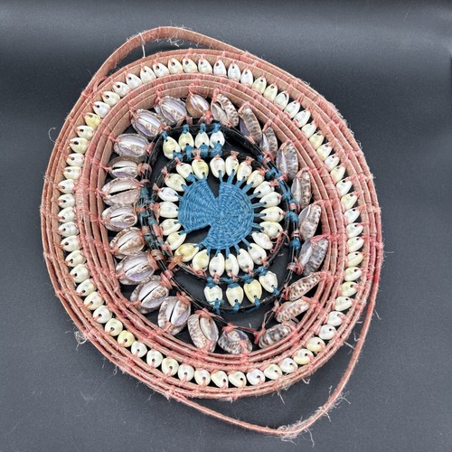 Vintage african cowrie shell - african,