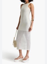 Sandro dress cream sleeveless
