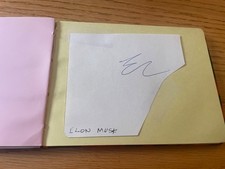 Elon Musk Signed Autograph
