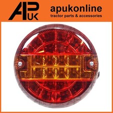 12V Red Amber Round Rear Brake Tail Light Tractor Trailer Stewart Mchale Bale