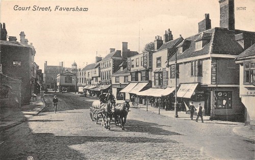 Postcard faversham court st - postcard,
