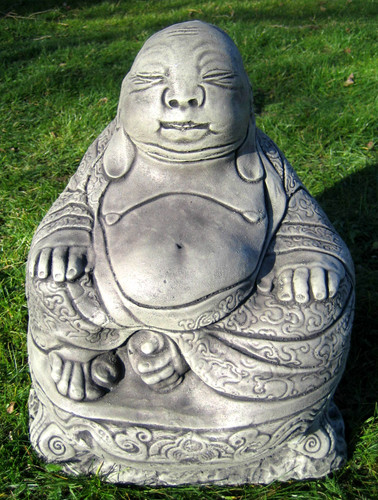 Large buddha stone garden - stone,