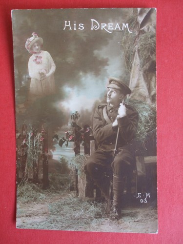 Ww1 patriotic postcard soldier - ww1,