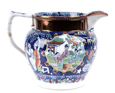 Antique Sunderland Chinoiserie