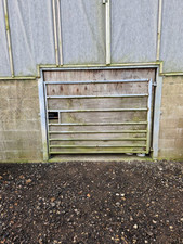 Galvanised metal agricultural gate and frame - heavy duty