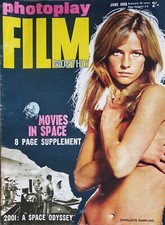 PHOTOPLAY JUN 1968  CHARLOTTE RAMPLING, JOAN COLLINS, 2001, CONNERY, DALIAH LAVI